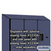 Salsbury 12" Wide Double Tier 'S' Style Designer Wood Locker - 3 Wide - 5 Feet High - 18 Inches Deep - Blue - Hasps - Sweatfully