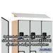 Salsbury 12" Wide Double Tier 'S' Style Designer Wood Locker - 3 Wide - 5 Feet High - 18 Inches Deep - Gray - Hasps - Sweatfully