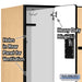Salsbury 12" Wide Double Tier 'S' Style Designer Wood Locker - 3 Wide - 6 Feet High - 21 Inches Deep - Maple - Hasps - Sweatfully