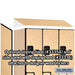 Salsbury 12" Wide Double Tier 'S' Style Designer Wood Locker - 3 Wide - 6 Feet High - 21 Inches Deep - Maple - Hasps - Sweatfully