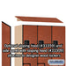 Salsbury 12" Wide Double Tier 'S' Style Designer Wood Locker - 3 Wide - 6 Feet High - 15 Inches Deep - Cherry - Hasps - Sweatfully