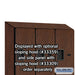 Salsbury 12" Wide Double Tier 'S' Style Designer Wood Locker - 3 Wide - 6 Feet High - 15 Inches Deep - Mahogany - Hasps - Sweatfully