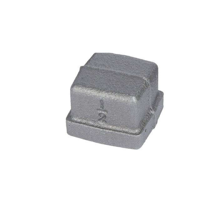 1/2 in. Black Square Cap - Sweatfully
