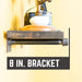 1/2 in. x 8 in. Square Flange Shelf Bracket Kit, 4 Pack - Sweatfully