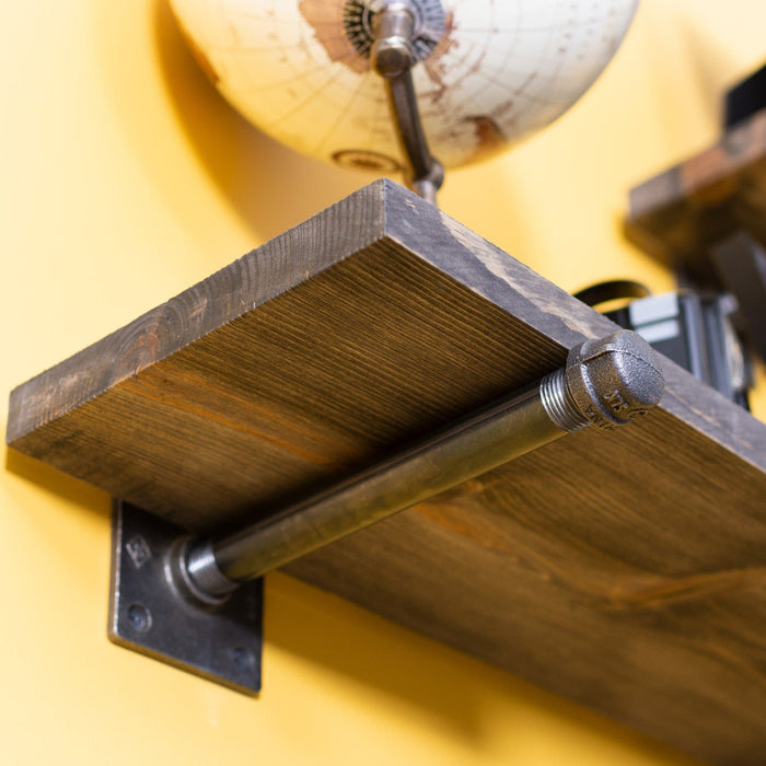1/2 in. x 8 in. Square Flange Shelf Bracket Kit, 4 Pack - Sweatfully