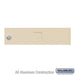Salsbury Replacement Door and Lock - Standard MB1 Size - for 4C Horizontal Mailbox - with (3) Keys - Sandstone - Sweatfully