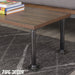 1 in. x 12 in. Square Flange Pipe Table Legs - 4 Pack - Sweatfully