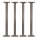 1 in. x 18 in. Square Flange Pipe Table Legs - 4 Pack - Sweatfully
