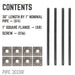 1 in. x 30 in. Square Flange Pipe Table Legs - 4 Pack - Sweatfully