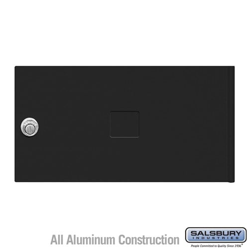 Salsbury Replacement Door and Lock - Standard MB2 Size - for 4C Horizontal Mailbox - with (3) Keys - Black - Sweatfully