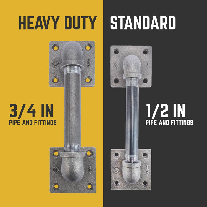 3/4 in. Square Barn Door Handle - 11 in. L - Sweatfully