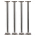 3/4 in. x 18 in. Square Flange Pipe Table Legs - 4 Pack - Sweatfully