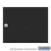 Salsbury Replacement Door and Lock - Standard MB3 Size - for 4C Horizontal Mailbox - with (3) Keys - Black - Sweatfully