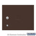 Replacement Parcel Locker Door and Tenant Lock - for Standard 3 High (PL3) 4C Horizontal Parcel Locker - with (3) Keys - Bronze - Sweatfully
