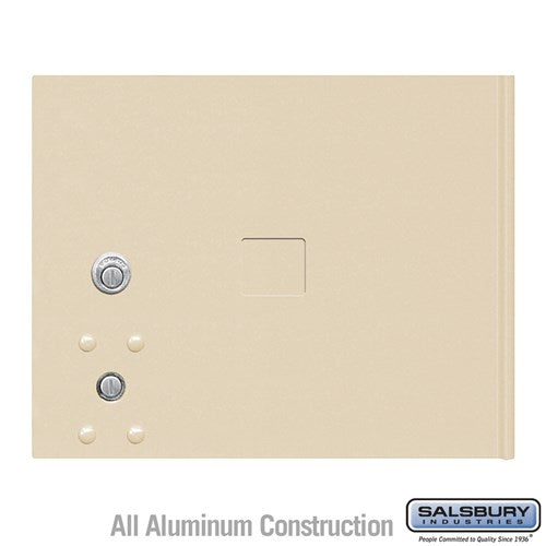 Replacement Parcel Locker Door and Tenant Lock - for Standard 3 High (PL3) 4C Horizontal Parcel Locker - with (3) Keys - Sandstone - Sweatfully