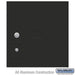 Salsbury Replacement Parcel Locker - Door and Tenant Lock - for Standard 4 High (PL4) 4C Horizontal Parcel Locker - with (3) Keys - Black - Sweatfully