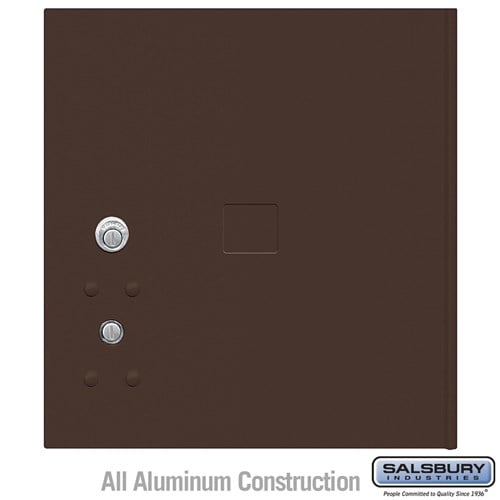 Replacement Parcel Locker Door and Tenant Lock - for Standard 4 High (PL4) 4C Horizontal Parcel Locker - with (3) Keys - Bronze - Sweatfully