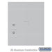 Replacement Parcel Locker Door and Tenant Lock - for Standard 4.5 High (PL4.5) 4C Horizontal Parcel Locker - with (3) Keys - Aluminum - Sweatfully