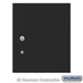 Salsbury Replacement Parcel Locker - Door and Tenant Lock - for Standard 4.5 High (PL4.5) 4C Horizontal Parcel Locker - with (3) Keys - Black - Sweatfully