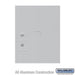 Salsbury Replacement Parcel Locker Door and Tenant Lock - for Standard 5 High (PL5) 4C Horizontal Parcel Locker - with (3) Keys  - Aluminum - Sweatfully