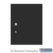 Salsbury Replacement Parcel Locker - Door and Tenant Lock - for Standard 5 High (PL5) 4C Horizontal Parcel Locker - with (3) Keys - Black - Sweatfully