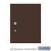 Salsbury Replacement Parcel Locker Door and Tenant Lock - for Standard 5 High (PL5) 4C Horizontal Parcel Locker - with (3) Keys  - Bronze - Sweatfully