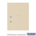 Salsbury Replacement Parcel Locker Door and Tenant Lock - for Standard 5 High (PL5) 4C Horizontal Parcel Locker - with (3) Keys  - Sandstone - Sweatfully