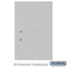 Salsbury Replacement Parcel Locker Door and Tenant Lock - for Standard 6 High (PL6) 4C Horizontal Parcel Locker - with (3) Keys  - Aluminum - Sweatfully