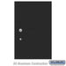 Salsbury Replacement Parcel Locker - Door and Tenant Lock - for Standard 6 High PL6 4C Horizontal Parcel Locker - with 3 Keys - Black - Sweatfully