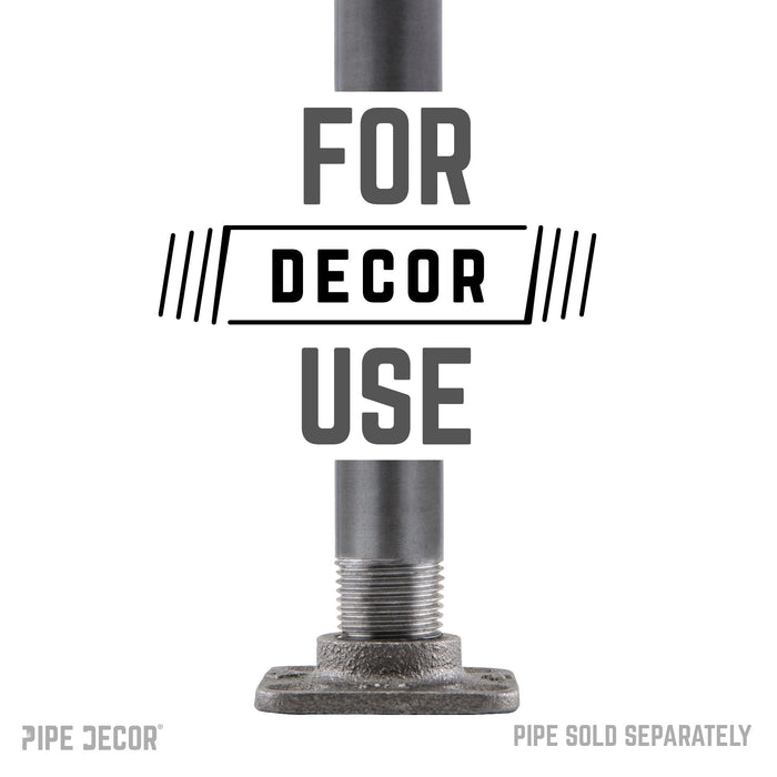 1/2 in. Black Micro Mini Square Flange - Sweatfully