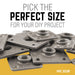 1/2 in. Black Micro Mini Square Flange - Sweatfully