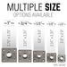 1/2 in. Black Micro Mini Square Flange (8-Pack) - Sweatfully