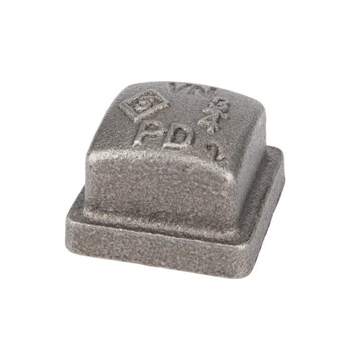 3/4 in. Black Square Cap - Sweatfully