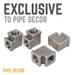 1 in. Black Square 90 Degree Elbow - Sweatfully