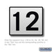 Custom Engraved Self Adhesive Placard - for 4C Horizontal Mailbox and Parcel Locker Door - Sweatfully