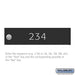Salsbury Custom Door Engraving - Regular - for Black 4C Horizontal Mailbox and Parcel Locker Door - Sweatfully