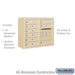 Salsbury 6 Door High Surface Mounted 4C Horizontal Mailbox with 9 Doors in Sandstone with USPS Access - Sweatfully