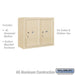 Salsbury 6 Door High Surface Mounted 4C Horizontal Parcel Locker with 2 Parcel Lockers in Sandstone with USPS Access - Sweatfully