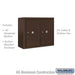 Salsbury 6 Door High Surface Mounted 4C Horizontal Parcel Locker with 2 Parcel Lockers in Bronze with USPS Access - Sweatfully
