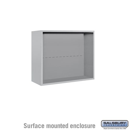 Salsbury Surface Mounted Enclosure - for 3706 Double Column Unit - Aluminum - Sweatfully