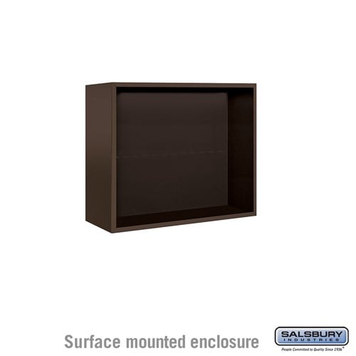 Salsbury Surface Mounted Enclosure - for 3706 Double Column Unit - Bronze - Sweatfully