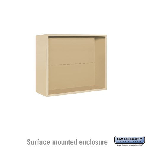 Salsbury Surface Mounted Enclosure - for 3706 Double Column Unit - Sandstone - Sweatfully