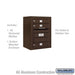 Salsbury 6 Door High Surface Mounted 4C Horizontal Mailbox with 3 Doors in Bronze with USPS Access - Sweatfully