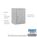 Salsbury 6 Door High Surface Mounted 4C Horizontal Parcel Locker with 1 Parcel Locker in Aluminum with Private Access - Sweatfully