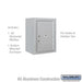 Salsbury 6 Door High Surface Mounted 4C Horizontal Parcel Locker with 1 Parcel Locker in Aluminum with USPS Access - Sweatfully