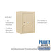 Salsbury 6 Door High Surface Mounted 4C Horizontal Parcel Locker with 1 Parcel Locker in Sandstone with Private Access - Sweatfully