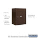 Salsbury 6 Door High Surface Mounted 4C Horizontal Parcel Locker with 1 Parcel Locker in Bronze with USPS Access - Sweatfully
