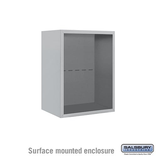 Salsbury Surface Mounted Enclosure - for 3706 Single Column Unit - Aluminum - Sweatfully