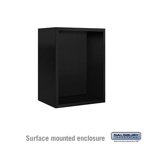 Salsbury Surface Mounted Enclosure - for 3706 Single Column Unit - Black - Sweatfully