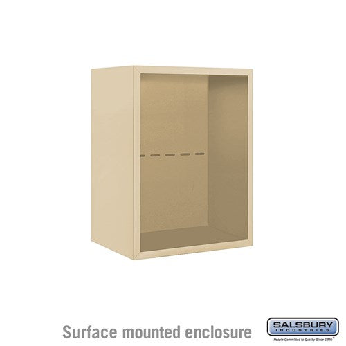 Salsbury Surface Mounted Enclosure - for 3706 Single Column Unit - Sandstone - Sweatfully